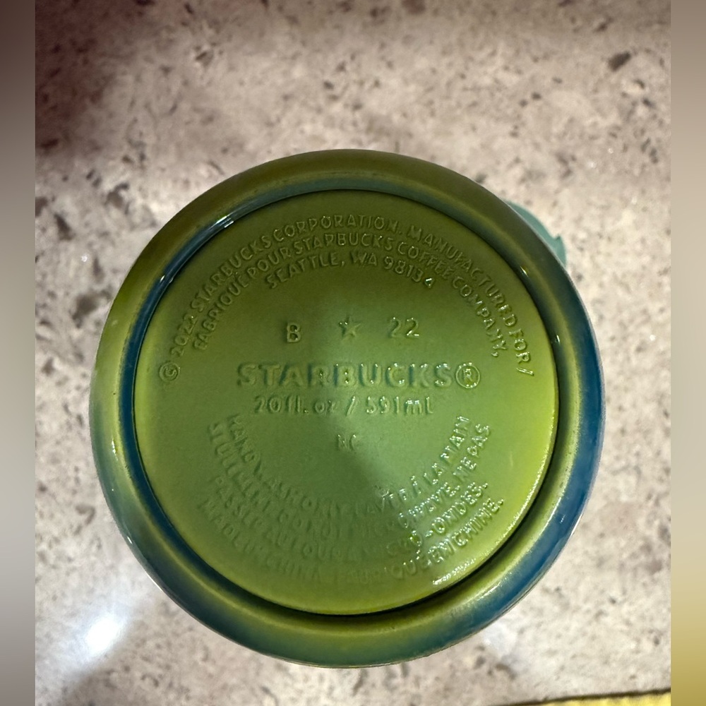 Starbucks Vibrant Green and Blue Thermos - Picture 3 of 3